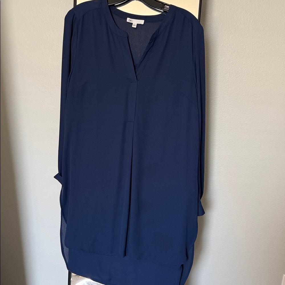 Navy shirt dress